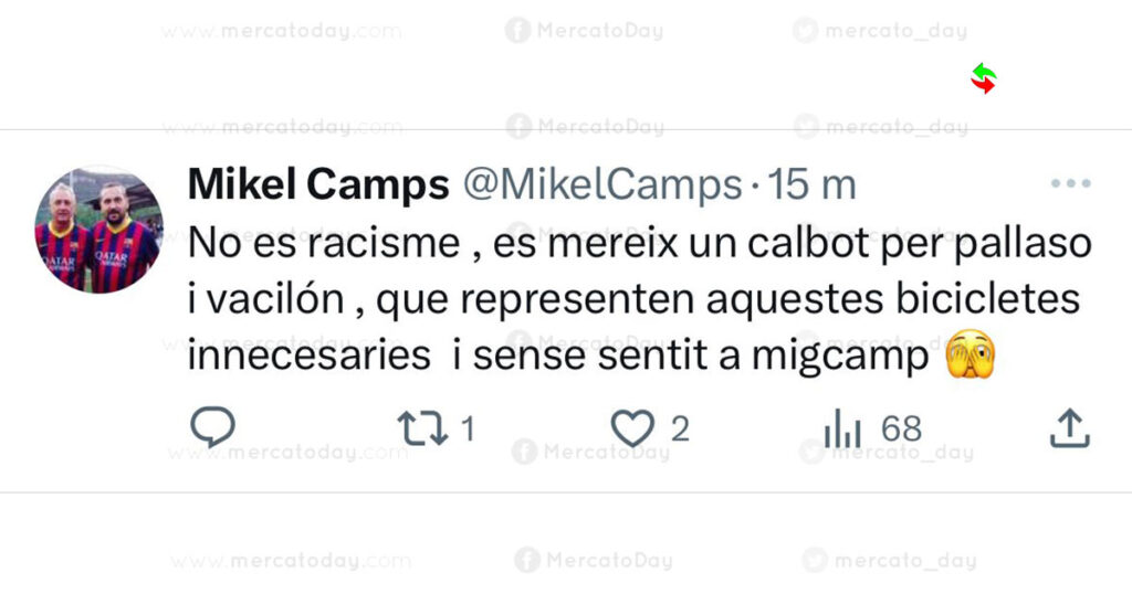 تغريدة ميكيل كامبس عن فينيسيوس جونيور