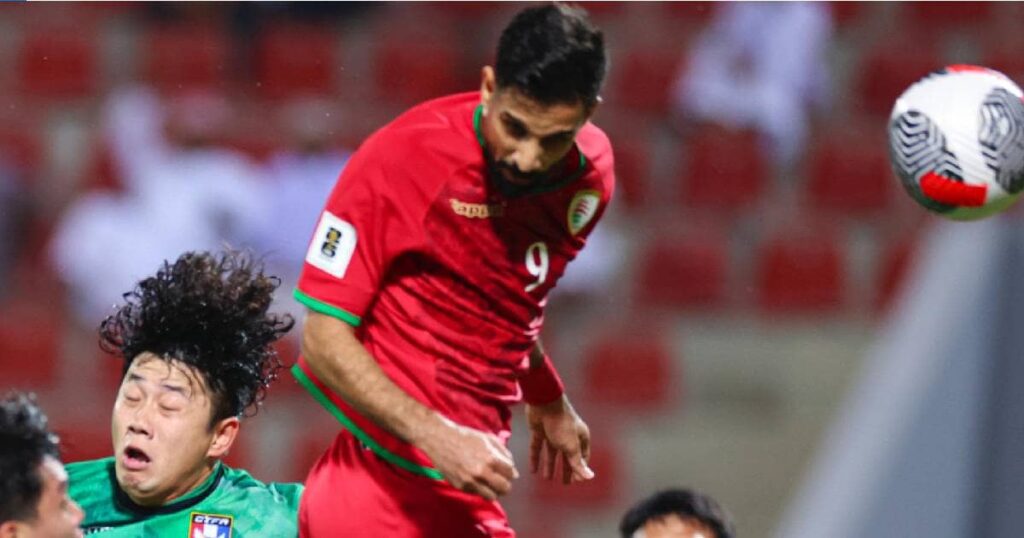 أرتقاء عمر المالكي في مباراة عمان والصين تايبيه بالتصفيات الآسيوية المؤهلة لنهائيات كأس العالم