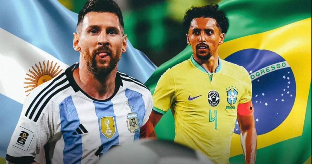 البرازيل بقيادة ماركينيوس تواجه الأرجنتين مع ميسي في تصفيات كأس العالم