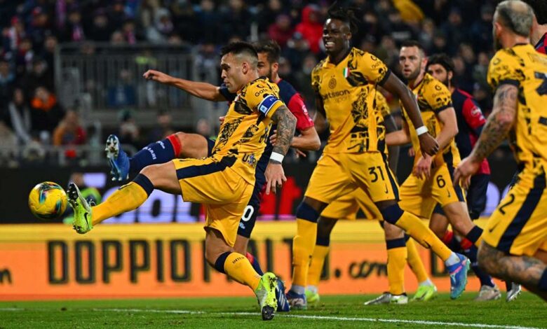 الإنتر يكبد كالياري هزيمة خامسة على التوالي.. ولاوتارو يكسر صيامه التهديفي