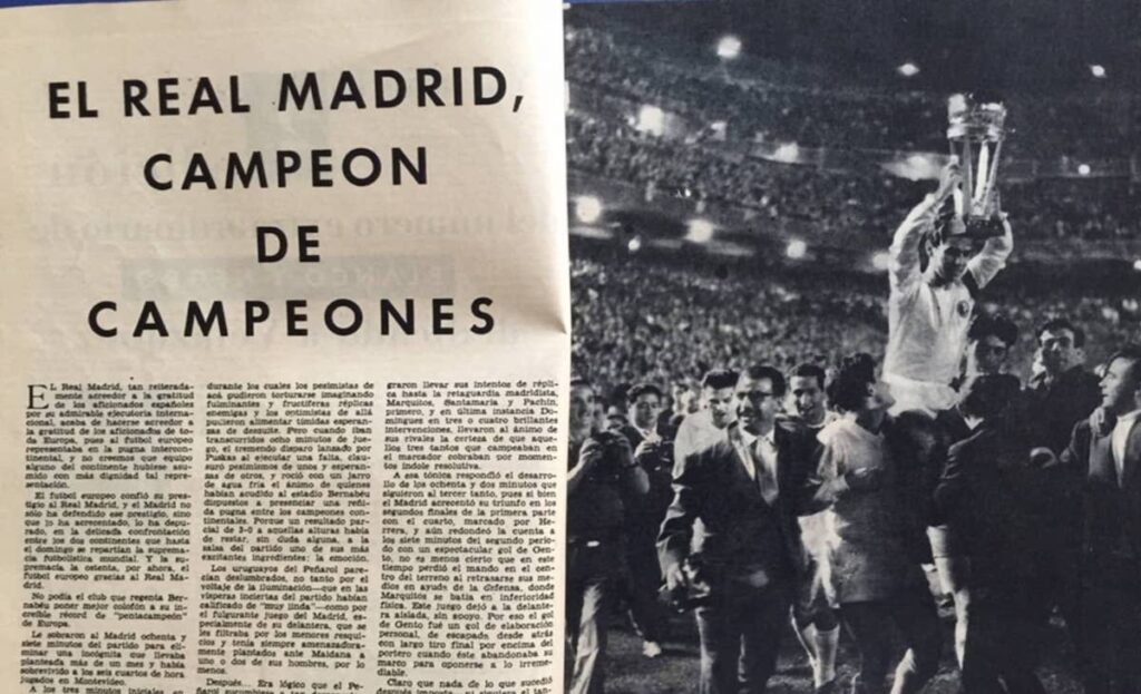 دي ستيفانو يقود ريال مدريد للتتويج بكأس إنتركونتيننتال 1960