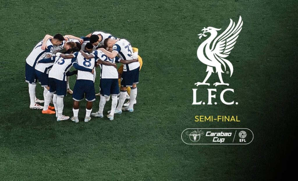 توتنهام يواجه ليفربول في نصف نهائي كأس كاراباو 2025
