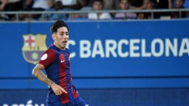 موهبة كتالونية واعدة.. مدرب فريق برشلونة أتلتيك يشيد بأداء داني رودريغيز