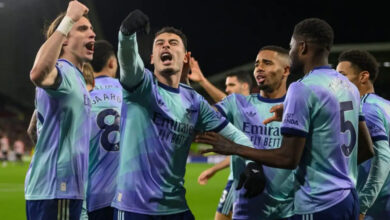 آرسنال يُبطل مفعول لدغة برينتفورد سريعاً ويعزز سلسلة اللاهزيمة بفوز مثير