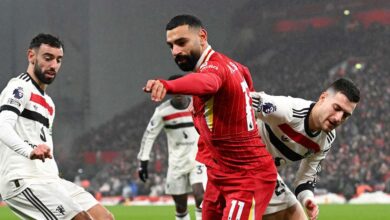 أرقام واحصاءات مذهلة لمحمد صلاح في مباراة مانشستر يونايتد