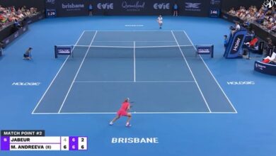 أنس جابر تخسر مجدداً من الروسية الواعدة ميرا أندريفا وتودع بطولة بريزبين الأسترالية