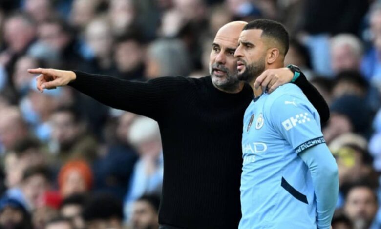 غوارديولا: مستقبل ووكر يعتمد على مستواه في التدريبات