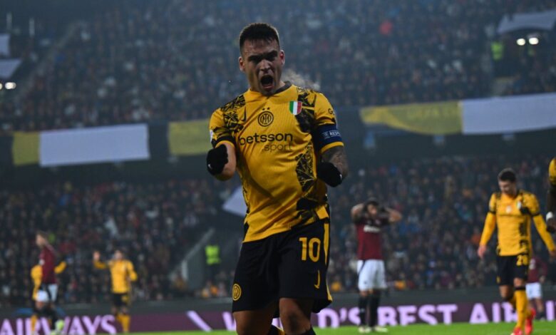 لاوتارو مارتينيز يُعادل رقم أدريانو ويقود الإنتر للانتصار على سبارتا براغ