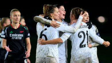 سيدات ريال مدريد يضعن قدماً في نصف نهائي دوري الأبطال على حساب آرسنال