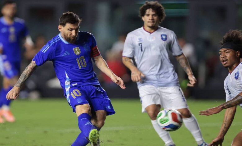 الأرجنتين تُسقط بورتو ريكو بسداسية "ودياً".. وميسي ينفرد برقم قياسي بعد عودته