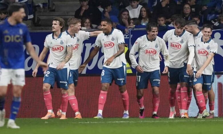 أوفييدو ينهار في الشوط الثاني ويخسر بثنائية متأخرة أمام إسبانيول في الليغا