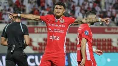 ماتيوساو يقود شباب الأهلي لعبور النصر في كأس رابطة المحترفين الإماراتية