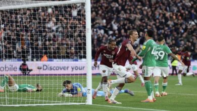 نونو سانتو يحقق فوزه الأول مع وست هام في ملعب لندن الأولمبي