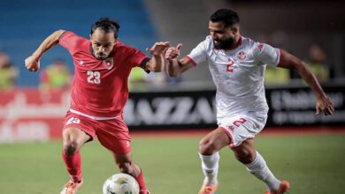 تونس تستغل طرد أبو طه وتقلب تأخرها لفوز مثير على الأردن بتحضيرات كأس أمم إفريقيا
