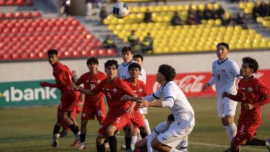 انطلاقة مذهلة لليمن في تصفيات كأس آسيا تحت 17 عاماً بهزيمة قيرغيزستان في ملعبها