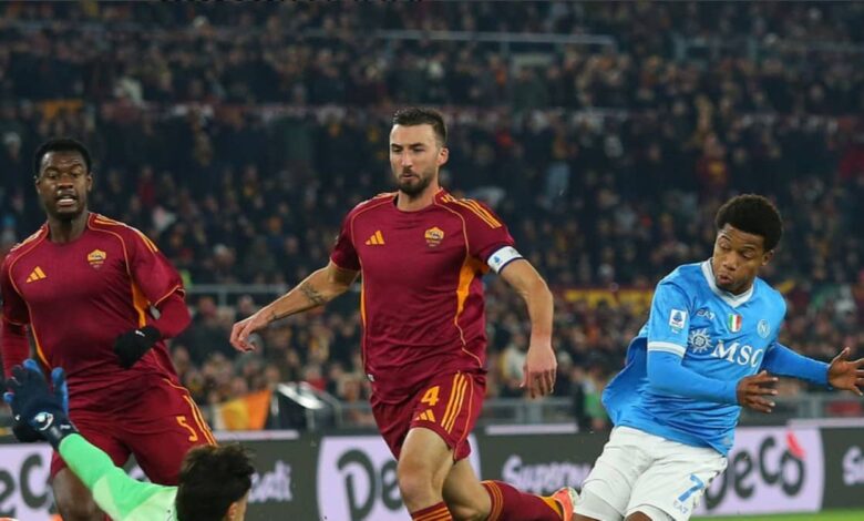 نابولي يخطف النقاط الثلاث من قلب الأولمبيكو بفضل هدف نيريس