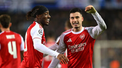 آرسنال يصعق بروج بثلاثية ويعزز سجله المثالي في دوري أبطال أوروبا
