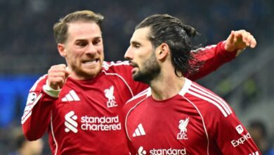 إنتر يسقط في الدقائق الأخيرة.. وليفربول يواصل طريقه بثبات في دوري الأبطال