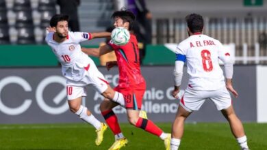 منتخب لبنان يقاتل حتى النهاية أمام كوريا الجنوبية رغم الخسارة