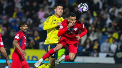 غريب ورونالدو يقودان النصر لفوز صعب على ضمك في أبها
