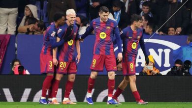 برشلونة يكسر صمود إسبانيول في ديربي كتالونيا ويحقق الفوز التاسع على التوالي
