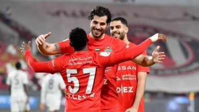 شباب الأهلي يكتسح الجزيرة بثلاثية نظيفة