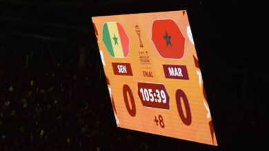 عدد دقائق الوقت الضائع في نهائي كأس أمم إفريقيا 2025 بين المغرب والسنغال