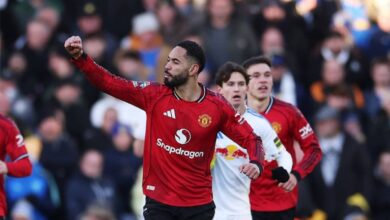 كونيا ينقذ مانشستر يونايتد من الخسارة أمام ليدز