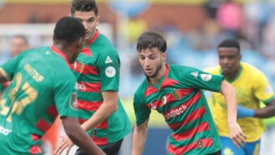 صن داونز يقترب من التأهل بعد إسقاط مولودية الجزائر بثنائية