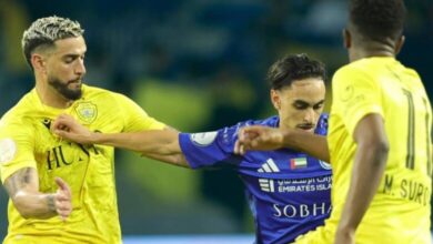 الوصل يفرض التعادل على النصر في قمة متكافئة بالدوري الإماراتي