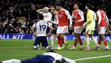 أرسنال يذل توتنهام في ديربي شمال لندن ويهرب من قبضة مانشستر سيتي