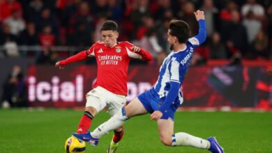 قمة بنفيكا وبورتو تنتهي بالتعادل بعد ريمونتادا في الشوط الثاني