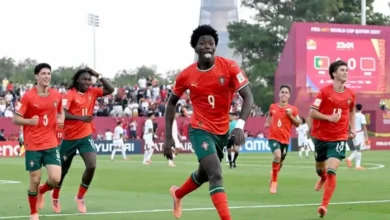 شباب البرتغال يفرض إيقاعه ويحسم المواجهة أمام المغرب بثلاثية