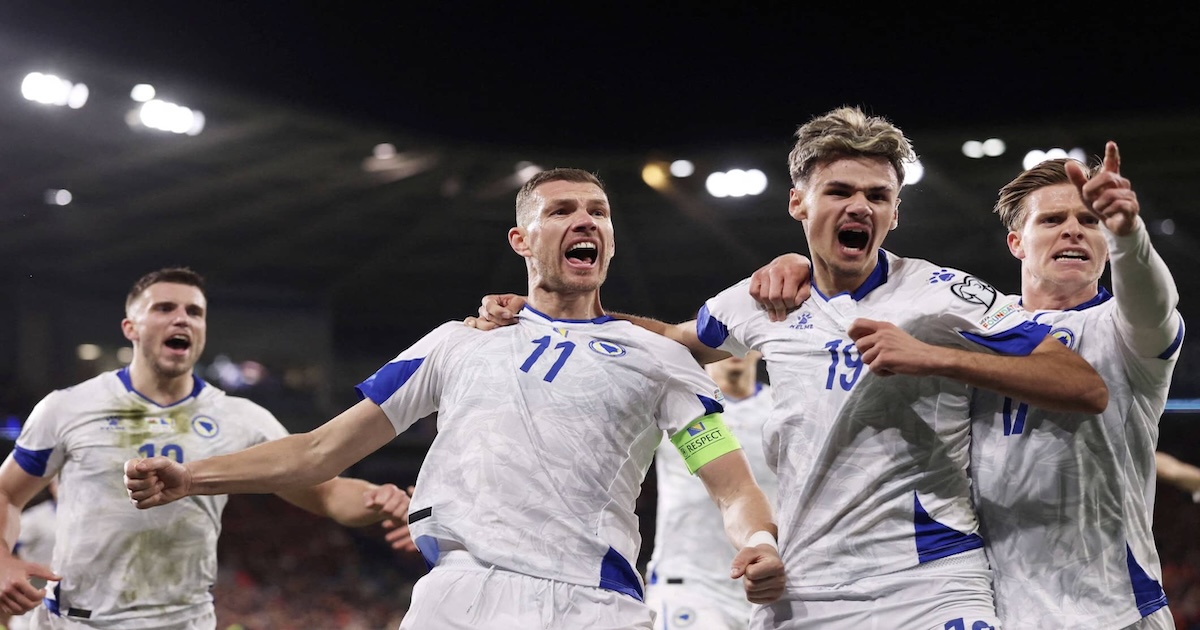 البوسنة تُفجر مفاجأة بهزيمة ويلز في كارديف وتستقبل إيطاليا في نهائي ملحق المونديال