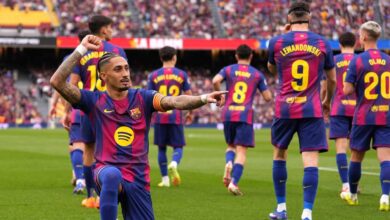 رافينيا يتوهج بهاتريك.. برشلونة يتوعد نيوكاسل بخماسية في إشبيلية