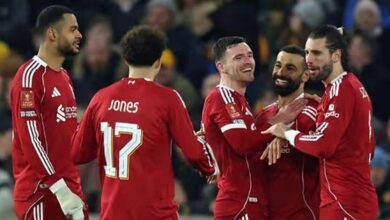 ليفربول ينتقم من ولفرهامبتون في الكأس بعد 3 أيام من هزيمة الدوري