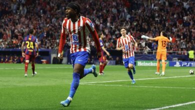 لوكمان يُفسد ريمونتادا برشلونة.. ويصعد بأتلتيكو مدريد لنصف نهائي دوري أبطال أوروبا