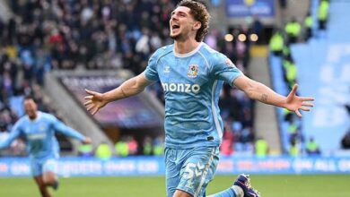 البديل رودوني ينصف لامبارد أمام ديربي كاونتي ويقرب كوفنتري من البريميرليغ