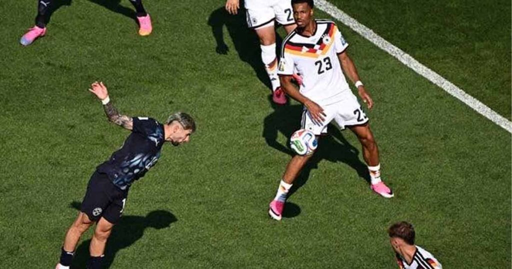 لحظة تسجيل إنسيسو هدف تقدم باراغواي على ألمانيا في مونديال 2026