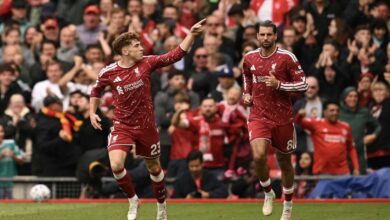 فيكتور مونيوز يُنقذ ليفربول من الخسارة أمام نوتنغهام فورست في الدوري الإنجليزي