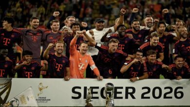 بايرن ميونيخ يُواصل سيطرته على بوروسيا دورتموند ويُتوج بكأس السوبر الألماني 2026