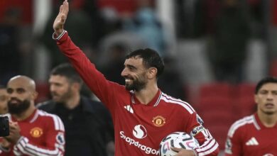 بهاتريك برونو.. مانشستر يونايتد ينفجر في وجه إبسويتش بخماسية ويحصد أول انتصاراته بالدوري
